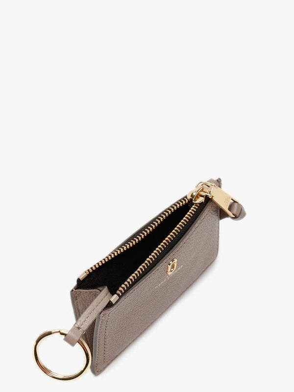 Softshot Top Zip Cement Leather Multi Wallet