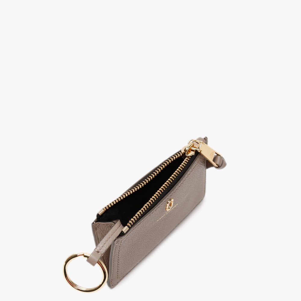 Softshot Top Zip Cement Leather Multi Wallet