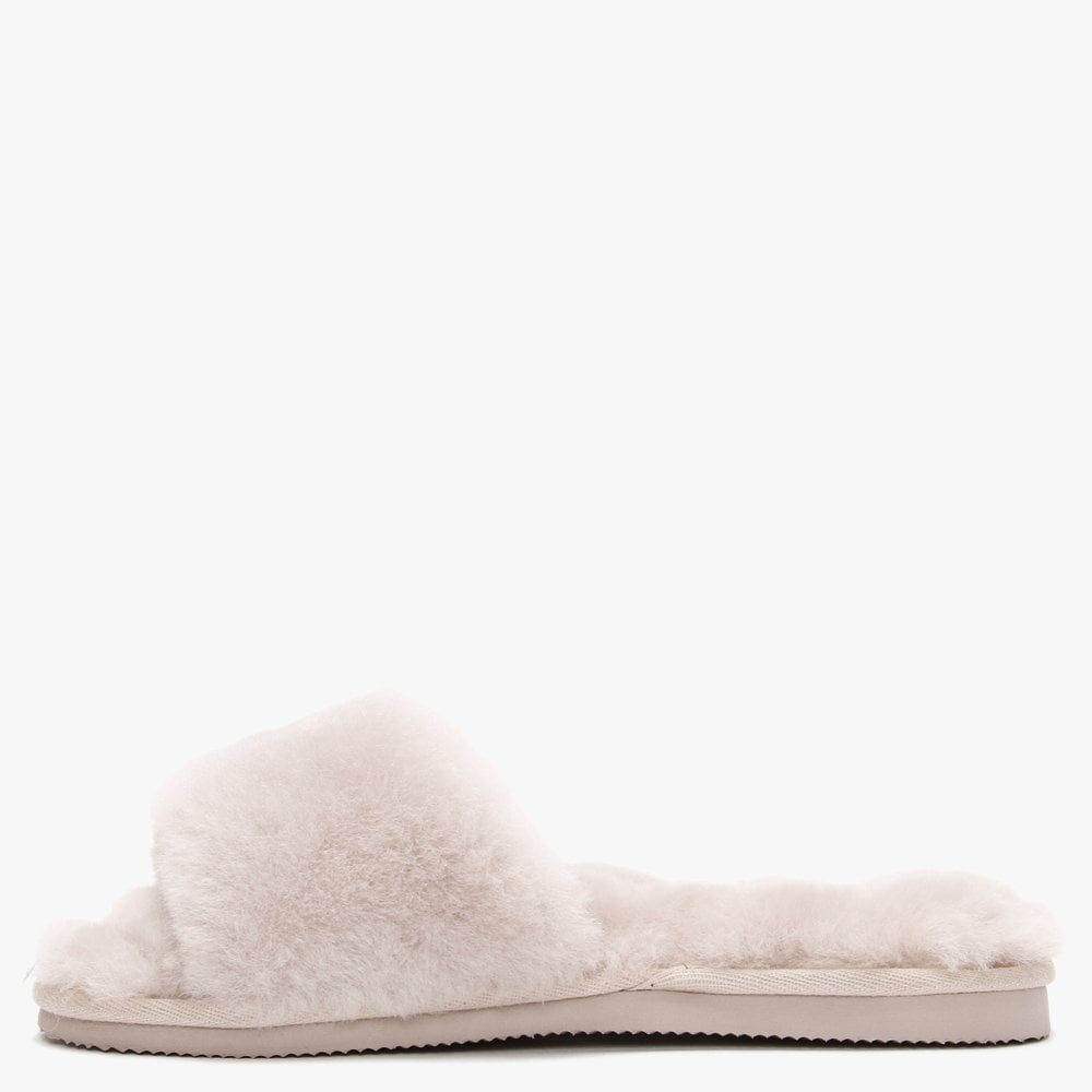 Statter Taupe Sheepskin Slippers