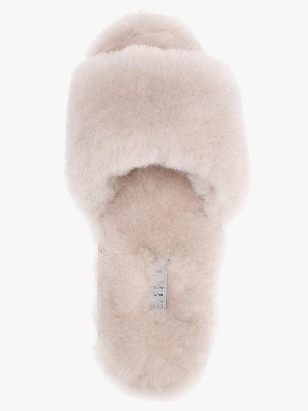 Statter Taupe Sheepskin Slippers