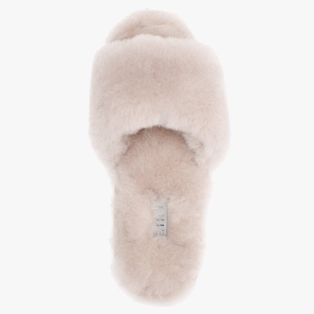 Statter Taupe Sheepskin Slippers