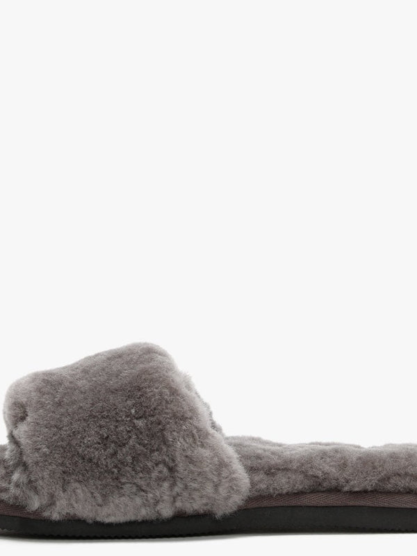 Statter Grey Sheepskin Slippers