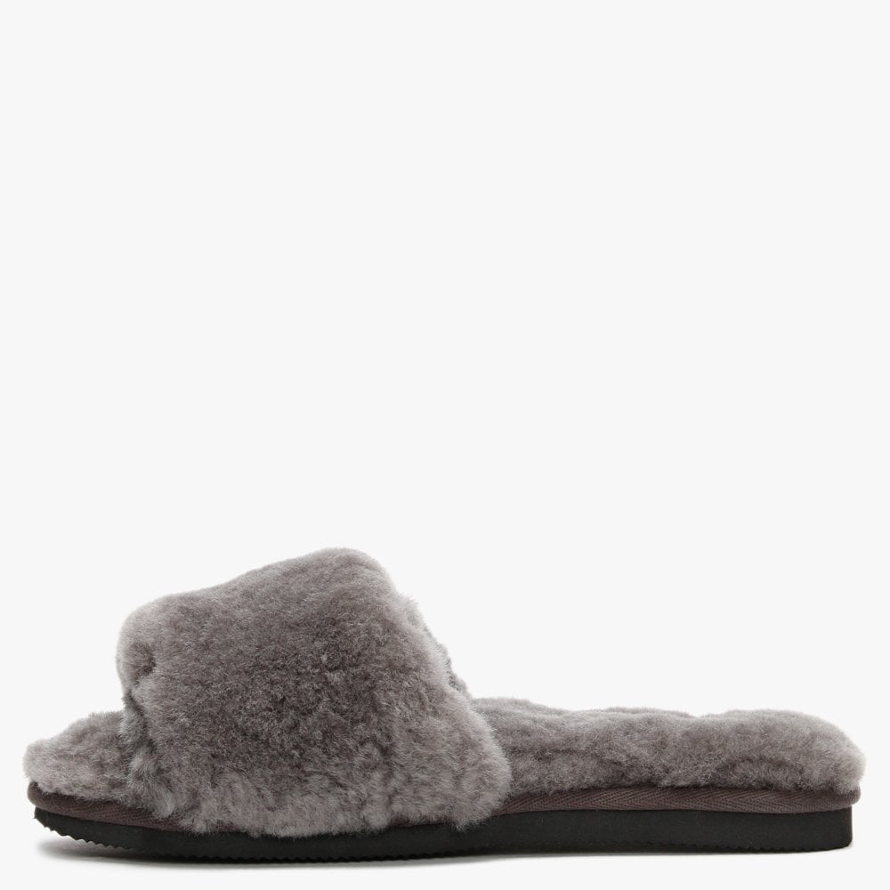 Statter Grey Sheepskin Slippers