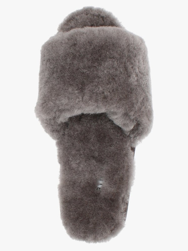 Statter Grey Sheepskin Slippers