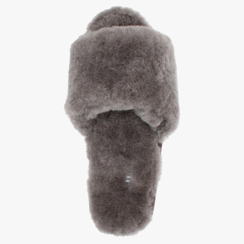 Statter Grey Sheepskin Slippers