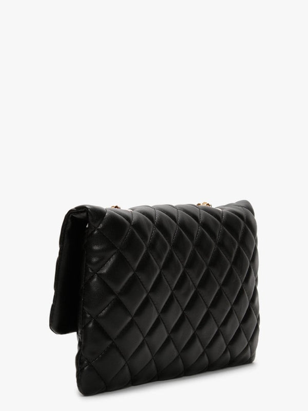 Ocarina Black Quilted Flap Over Bag