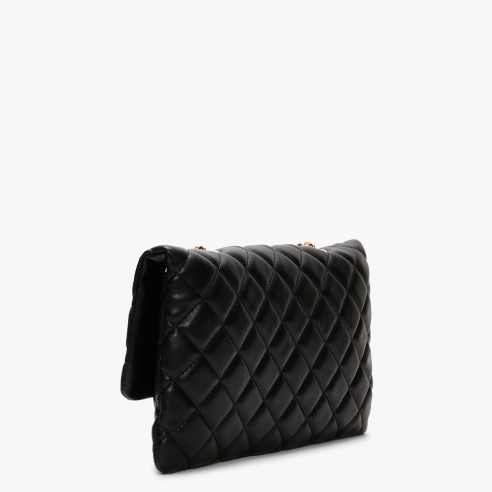 Ocarina Black Quilted Flap Over Bag