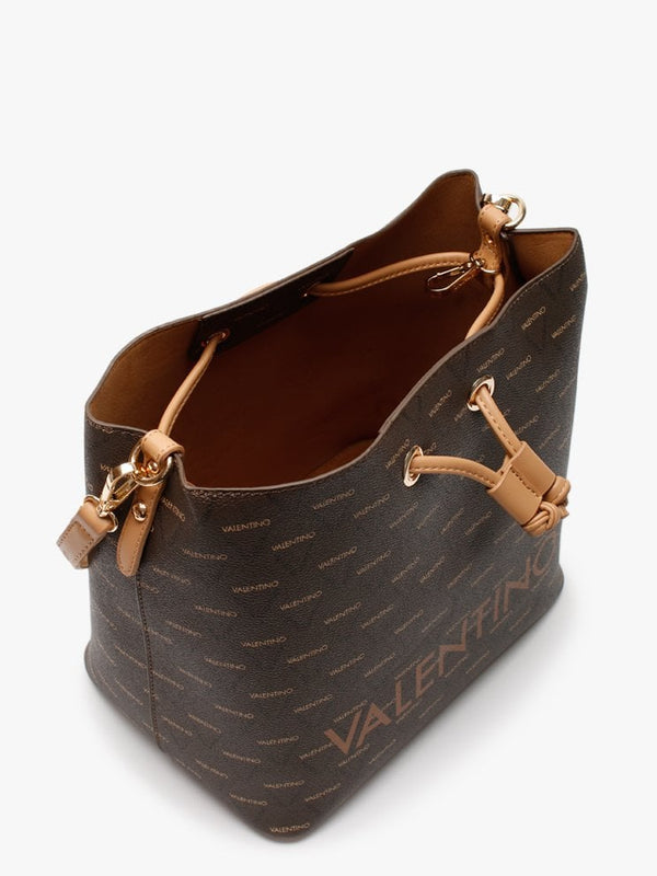 Liuto Tan Repeat Logo Bucket Bag