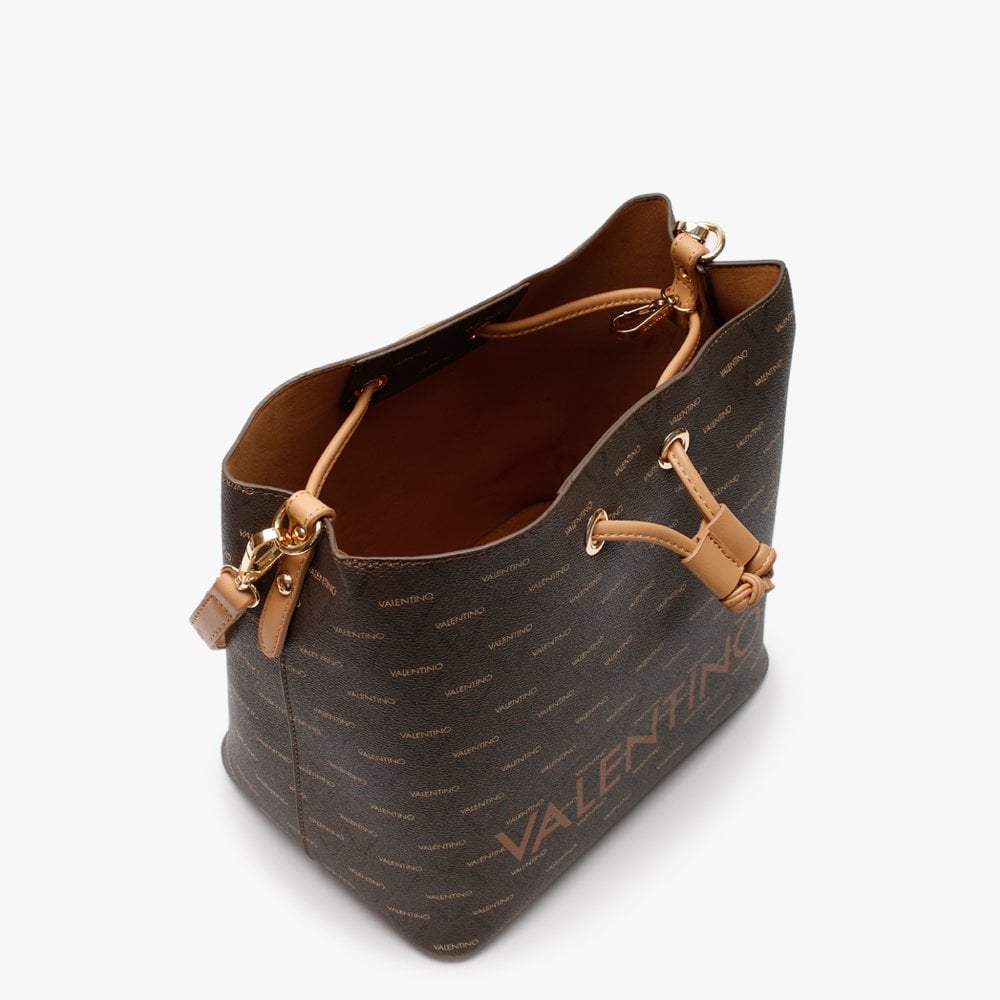 Liuto Tan Repeat Logo Bucket Bag
