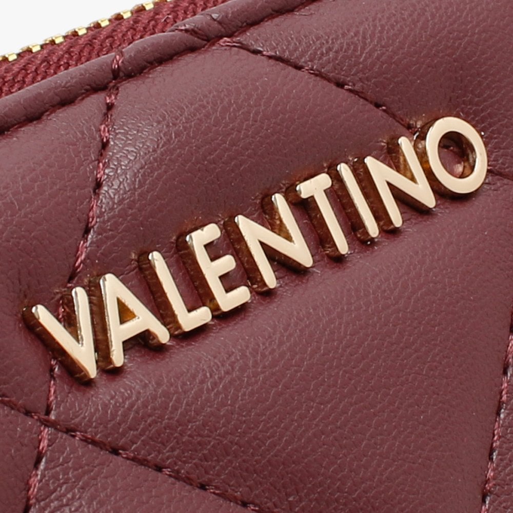 Ocarina Burgundy Quilted Zip Around Wallet