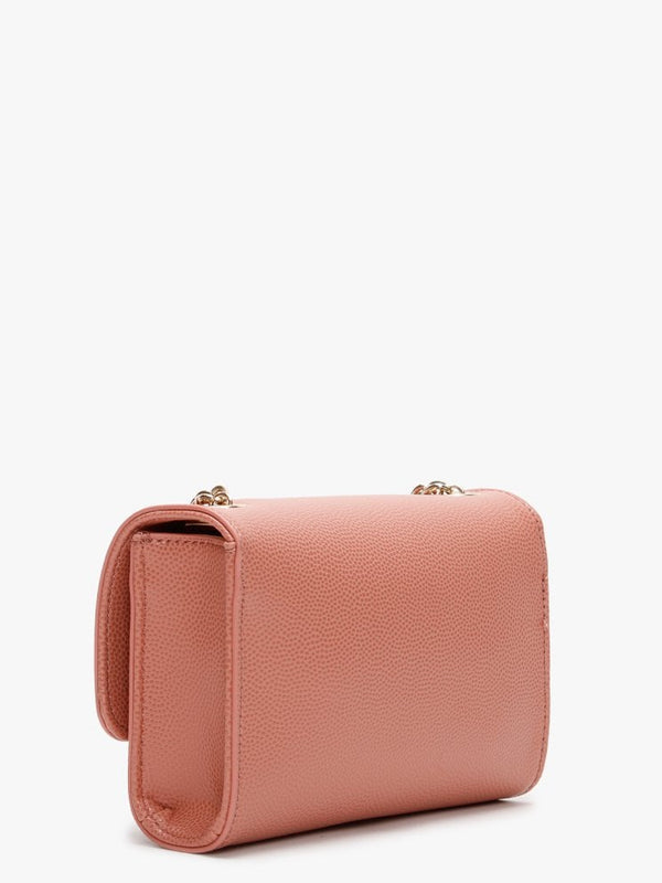 Divina Pink Pebbled Shoulder Bag