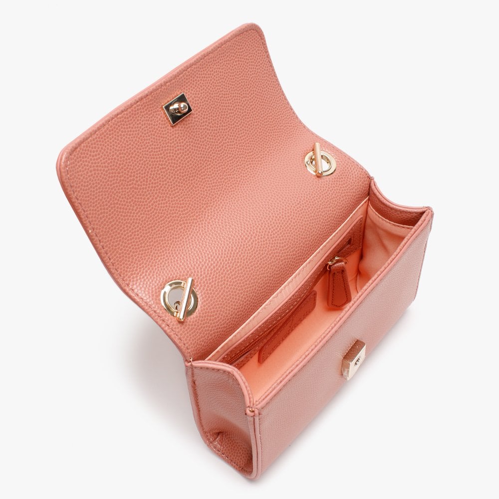 Divina Pink Pebbled Shoulder Bag