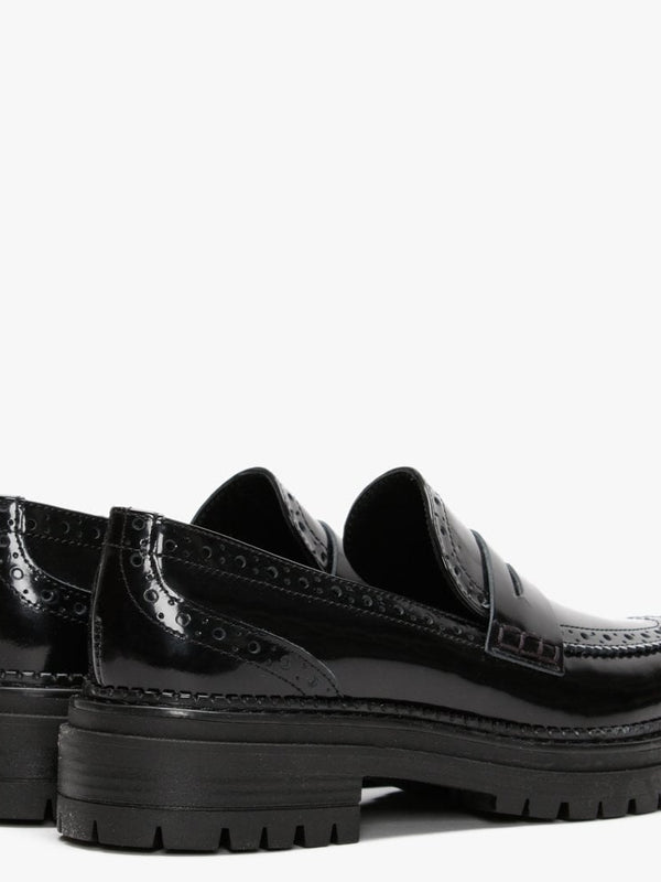Noleon Black Patent Leather Loafers