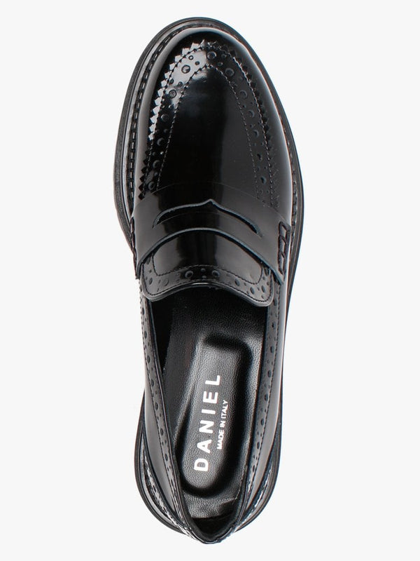 Noleon Black Patent Leather Loafers