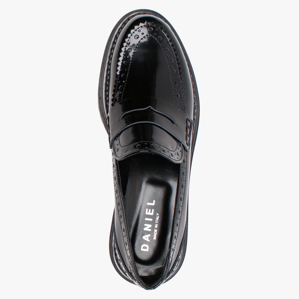 Noleon Black Patent Leather Loafers