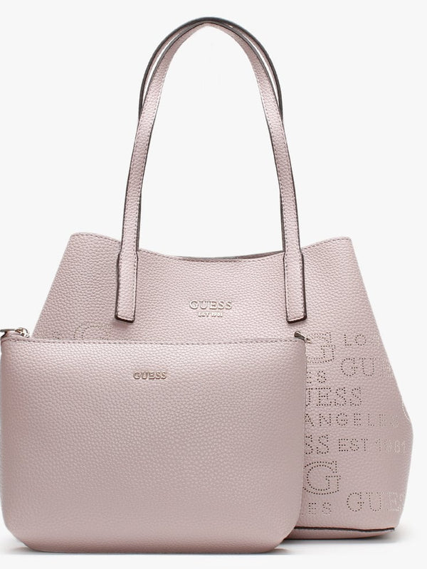 Vikky Stamp II Blush Pebbled Tote Bag