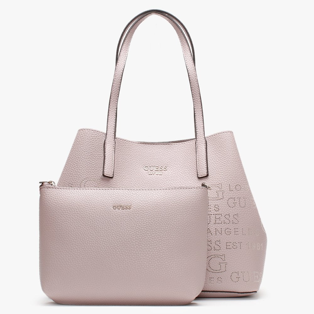 Vikky Stamp II Blush Pebbled Tote Bag