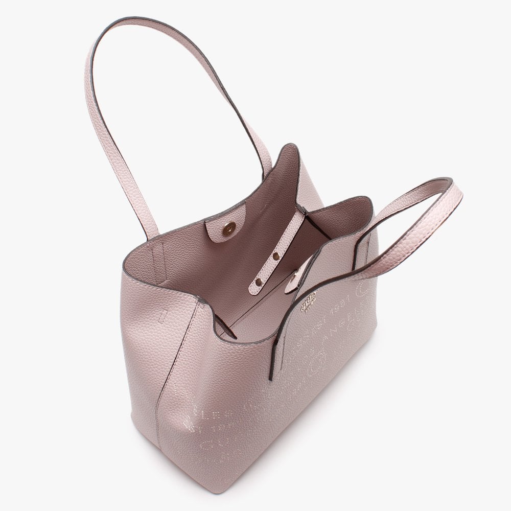 Vikky Stamp II Blush Pebbled Tote Bag