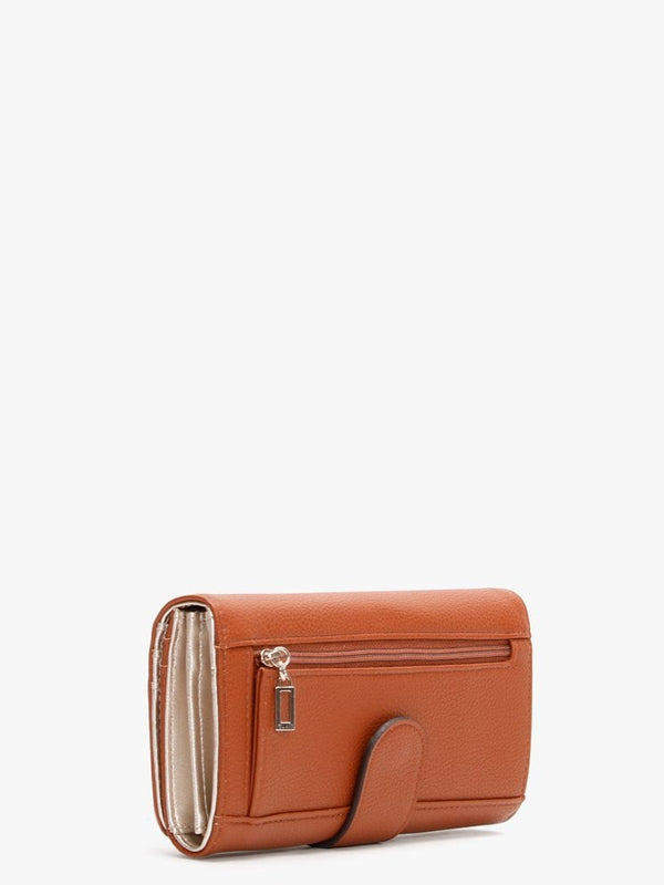 Digital Flap Cognac Purse