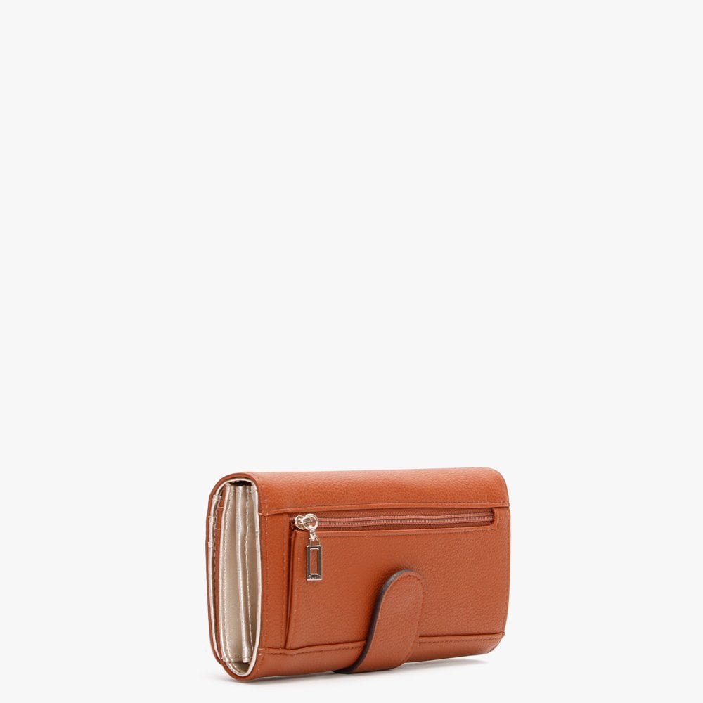 Digital Flap Cognac Purse