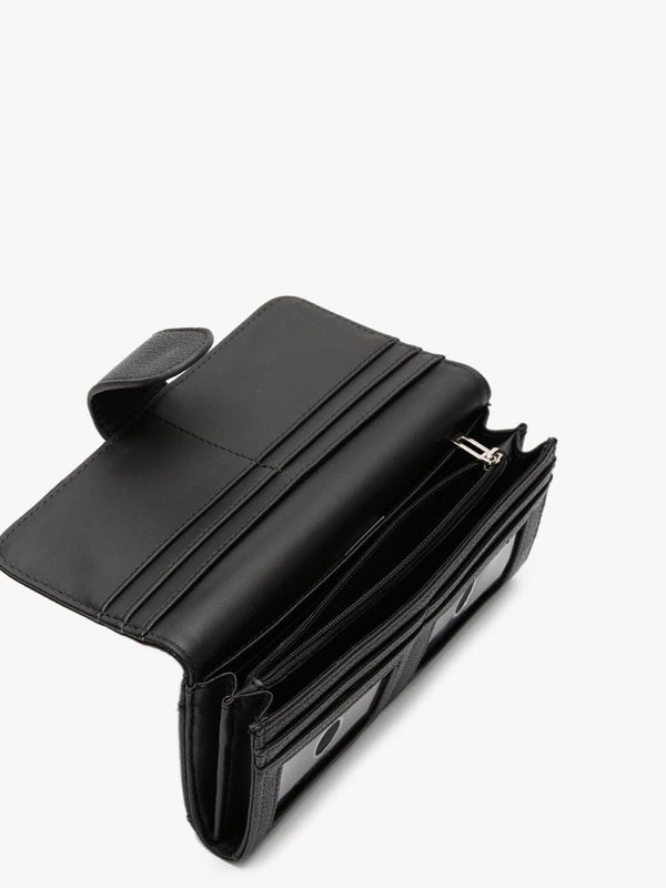Digital Flap Black Purse