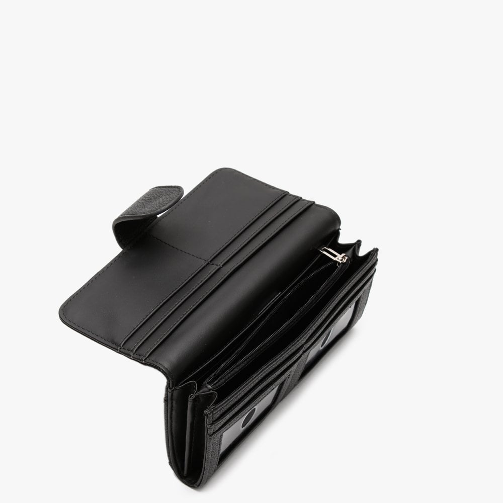 Digital Flap Black Purse