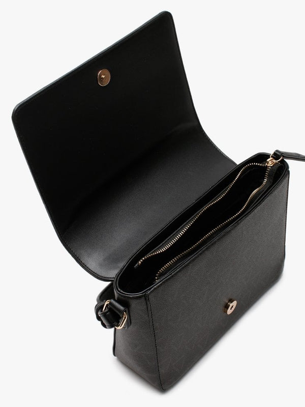 Liuto Black Logo Satchel Bag