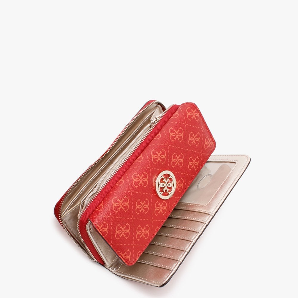 Jensen Red Logo Organiser Clutch Wallet
