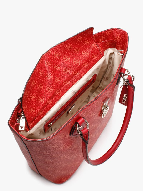 Jensen Society Red Logo Tote Bag