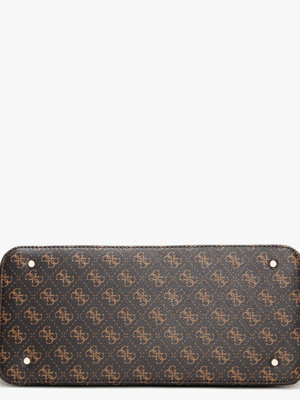 Jensen Brown Logo Dome Satchel Bag