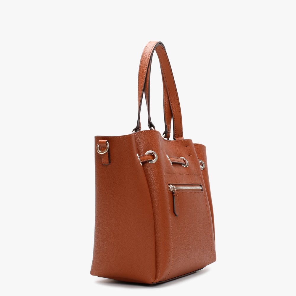 Digital Tan Bucket Bag