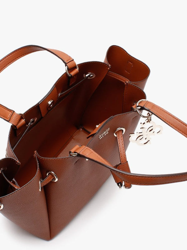 Digital Tan Bucket Bag