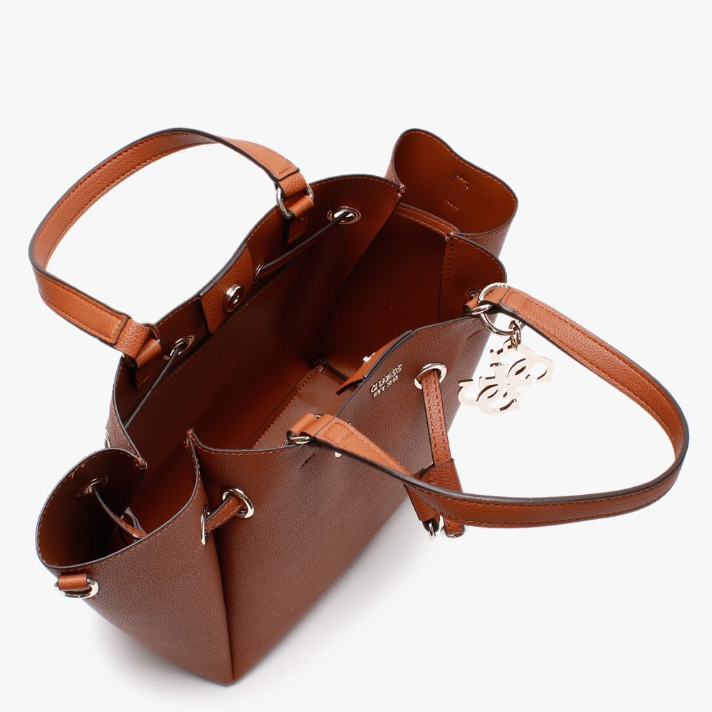 Digital Tan Bucket Bag