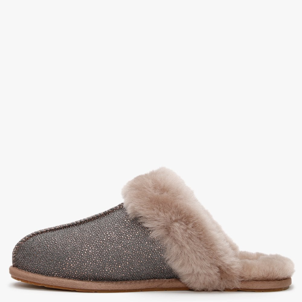 Women's Scuffette II Caviar Caribou Shearling Slippers