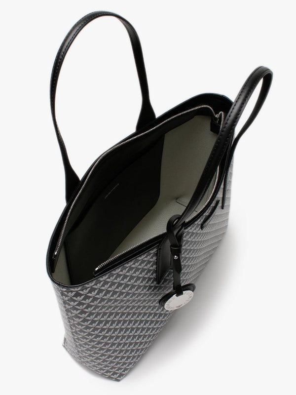 Large Logo Anthracite Pearl Blue Shopper Bag