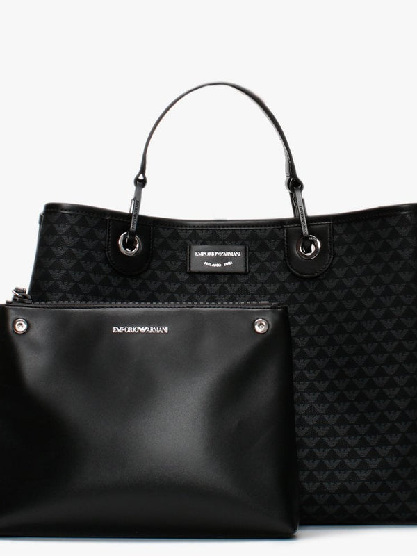Large Black Repeat Logo Grab Bag