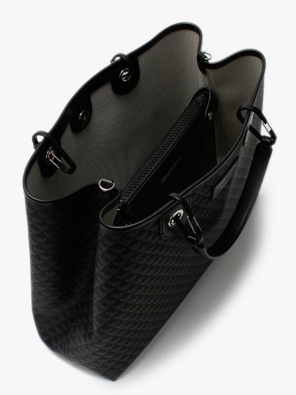 Large Black Repeat Logo Grab Bag