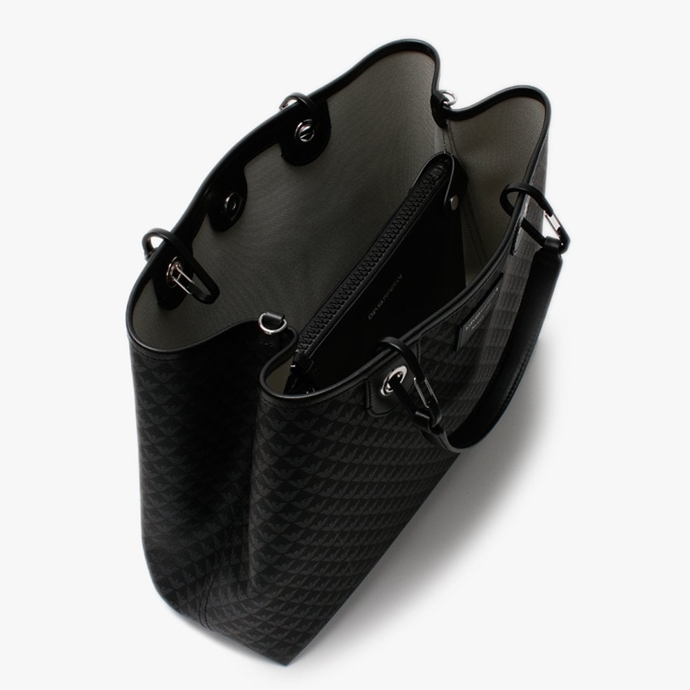 Large Black Repeat Logo Grab Bag