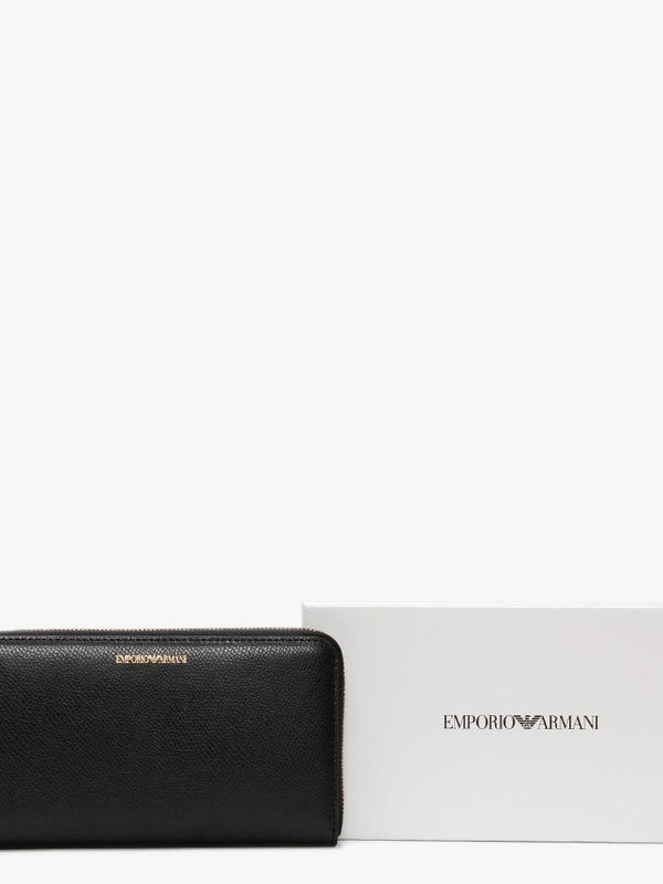 Black Zip Around Wallet