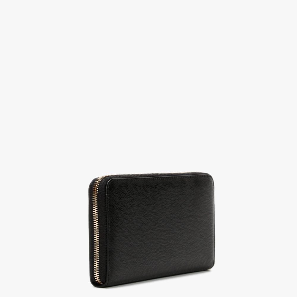 Black Zip Around Wallet