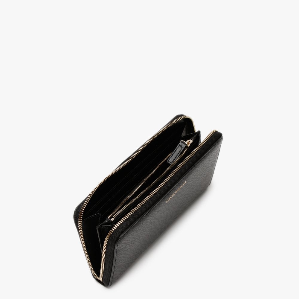 Black Zip Around Wallet