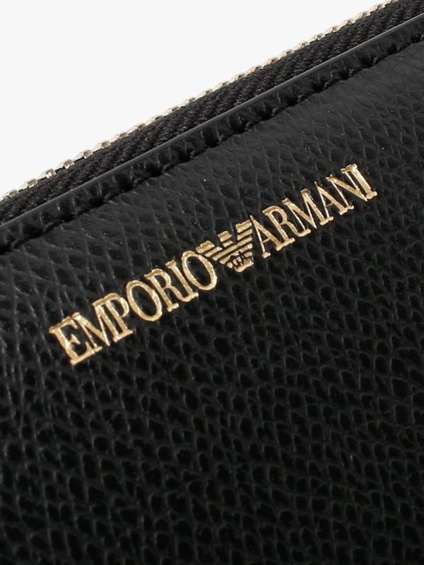 Black Zip Around Wallet