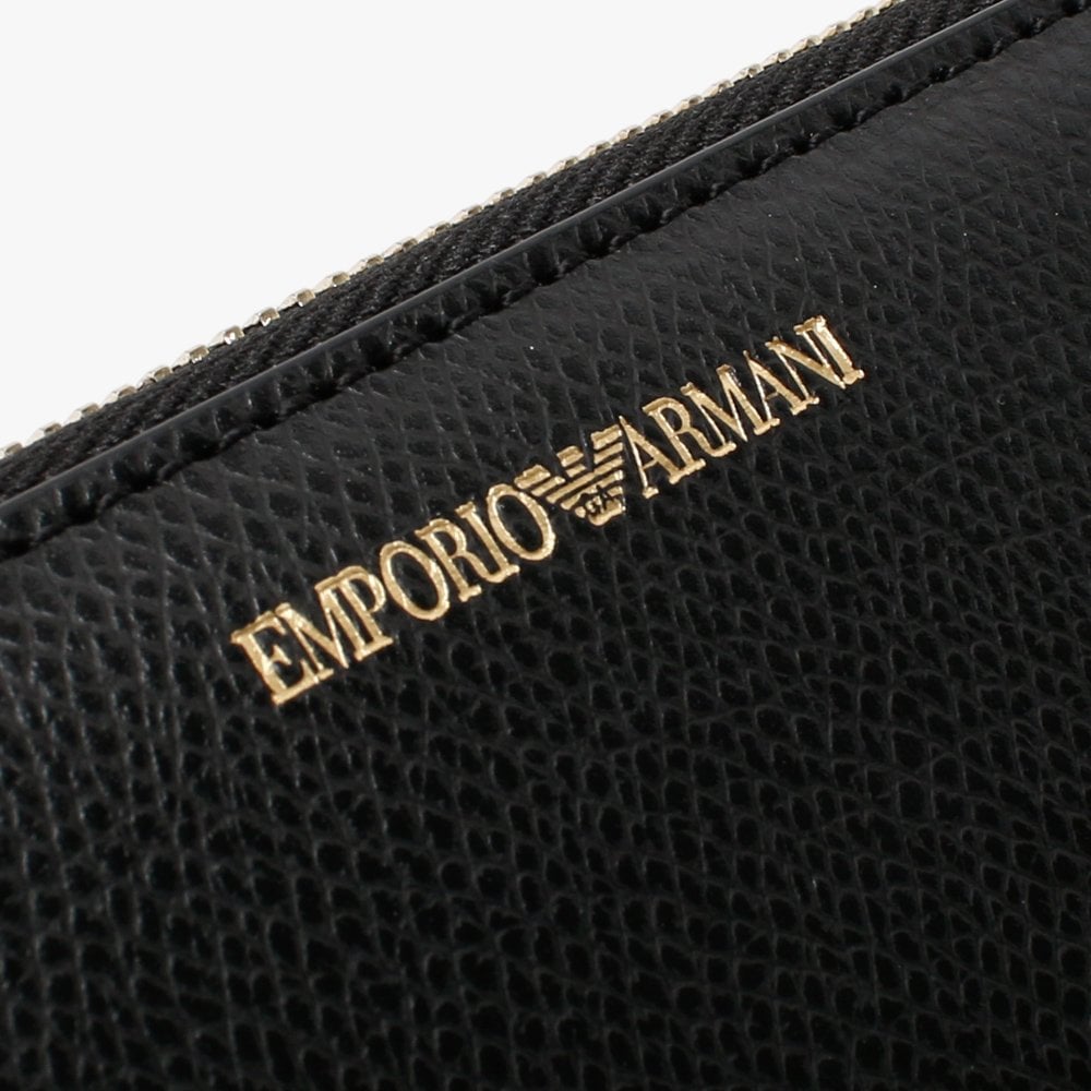 Black Zip Around Wallet