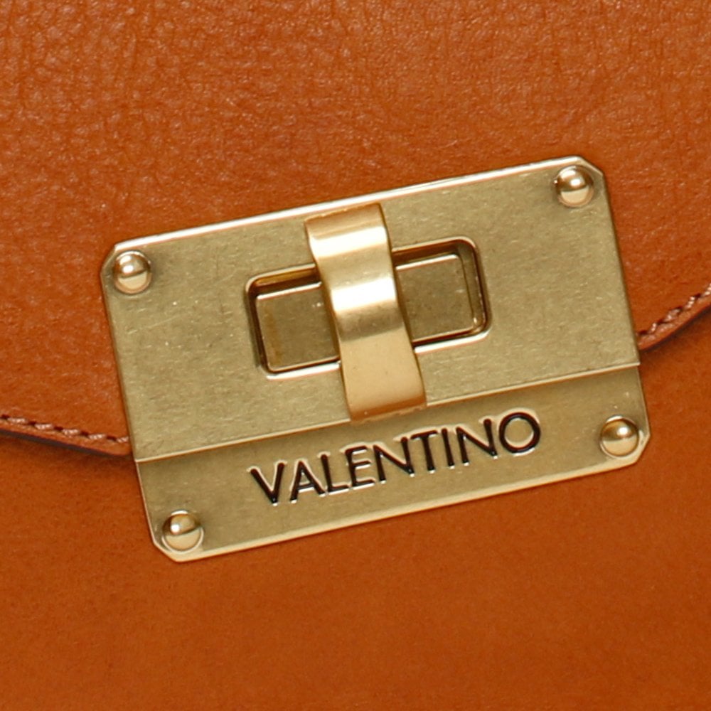 Vostok Chain Tan Leather & Suede Satchel Bag