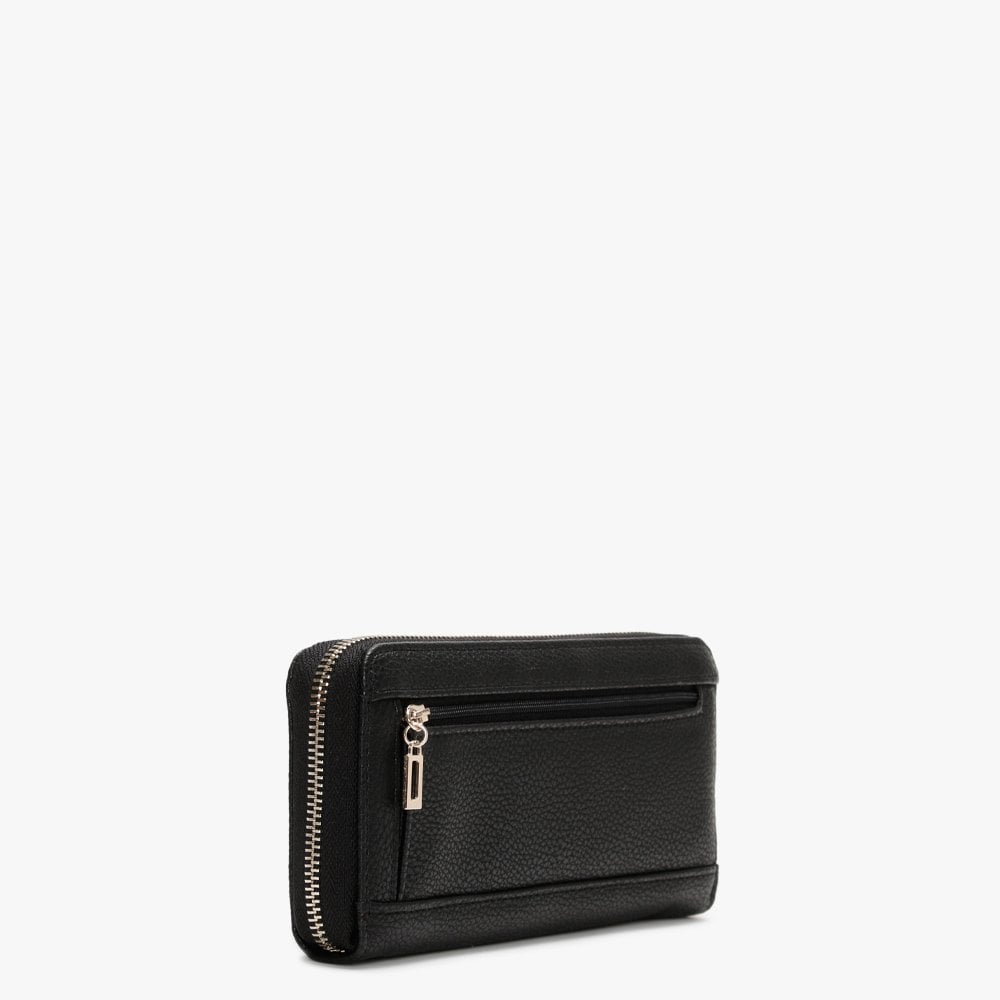 Vikky Black Zip Around Wallet