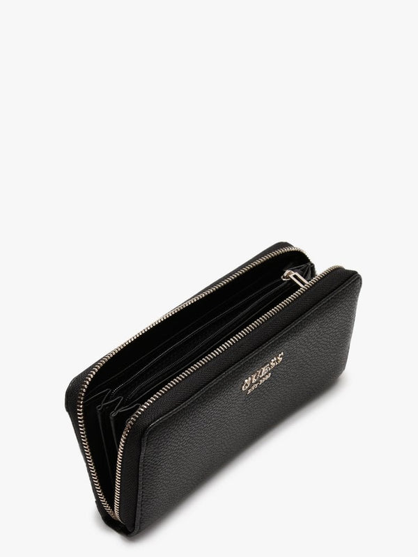 Vikky Black Zip Around Wallet