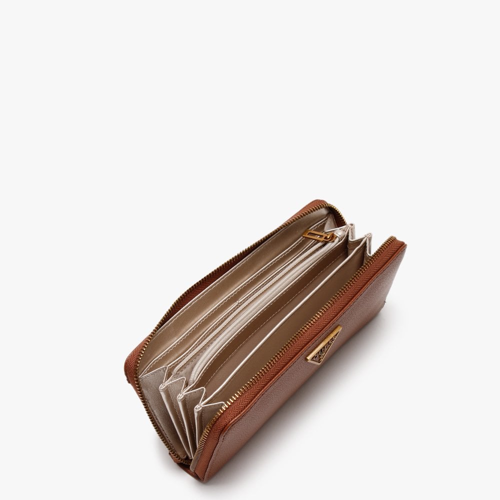 Destiny Cognac Zip Around Wallet