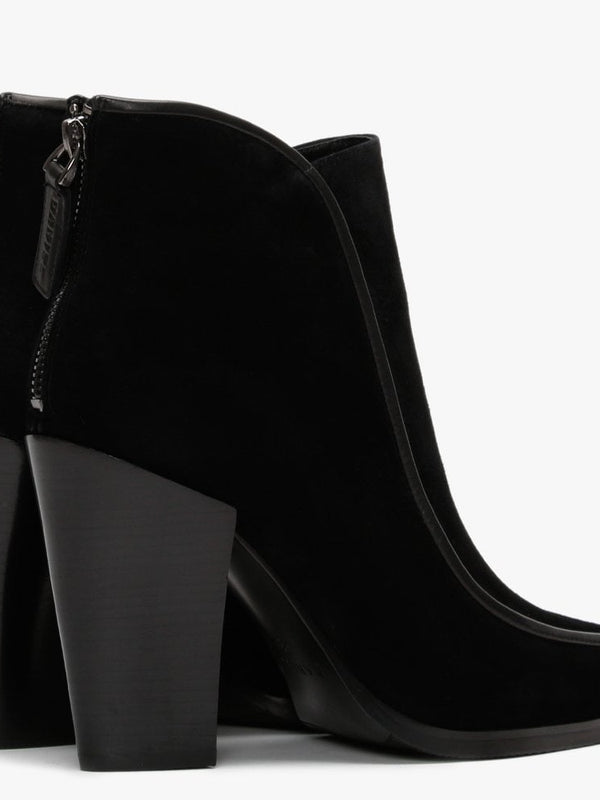 Votion Black Suede Ankle Boots