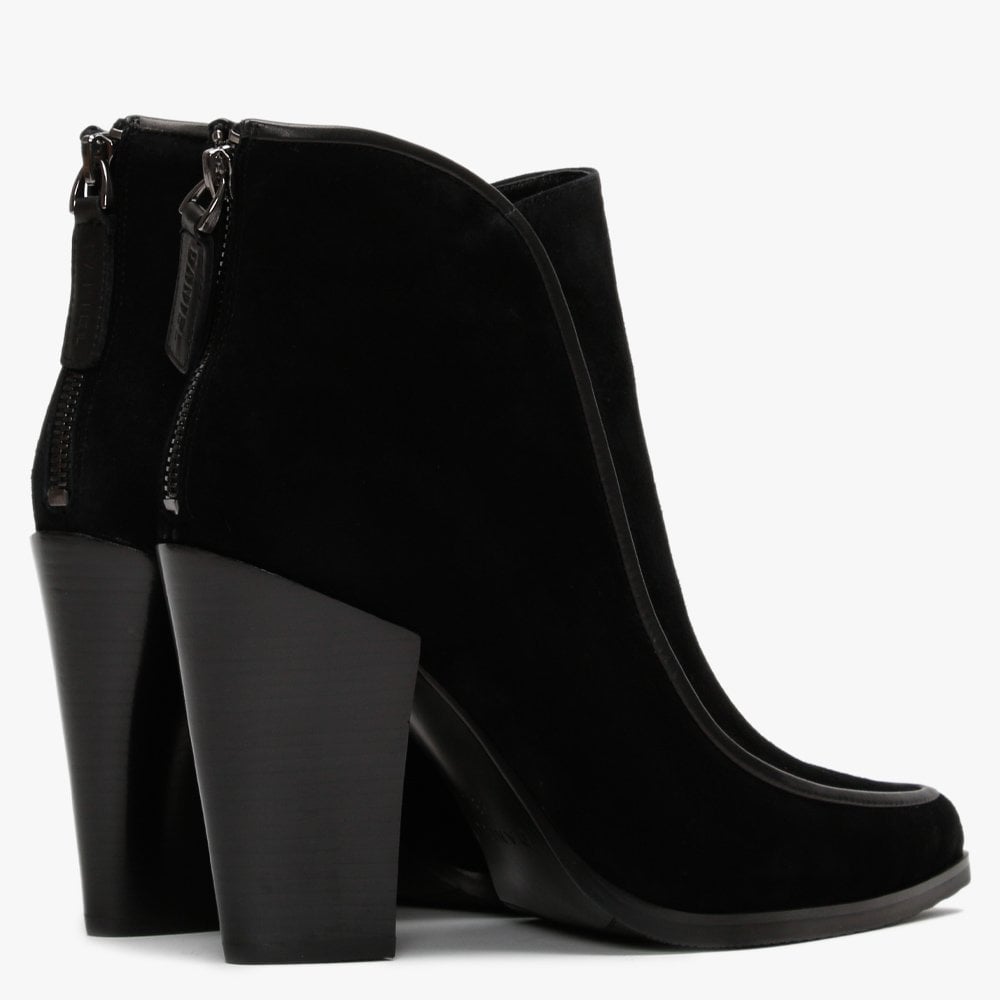 Votion Black Suede Ankle Boots