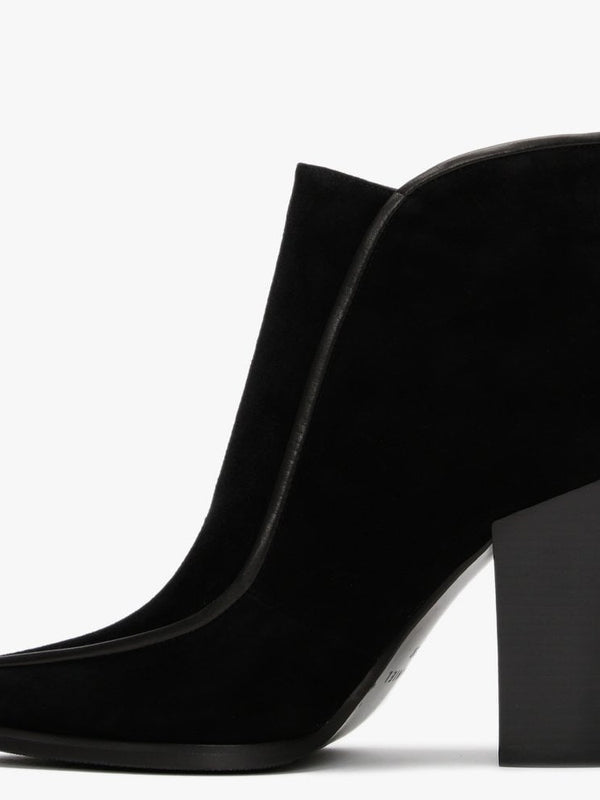 Votion Black Suede Ankle Boots